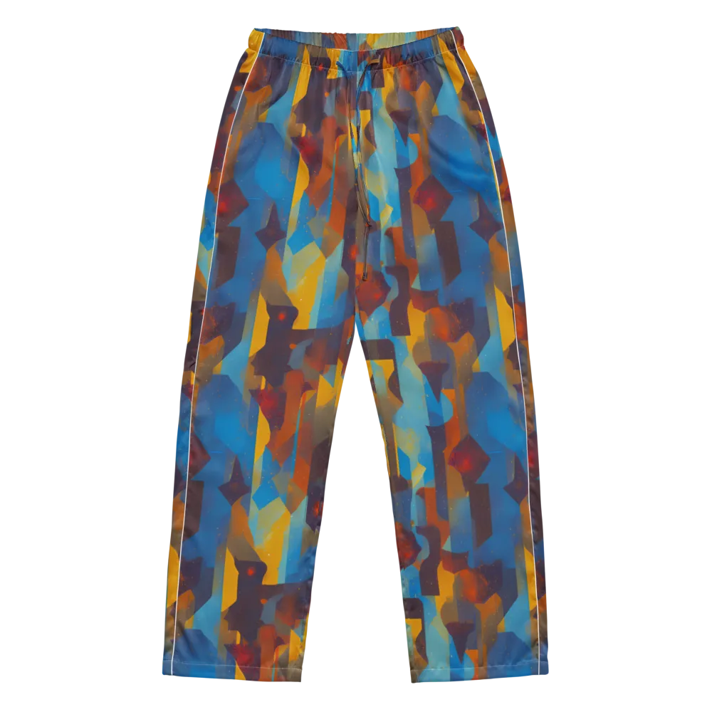 Cubist Dusk on Women's Pajama Pants — Front