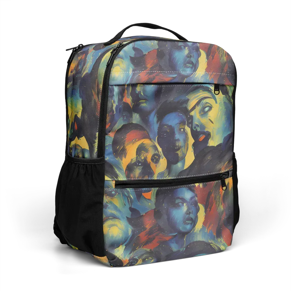 Vivid Visage on Utility Backpack — Right Front