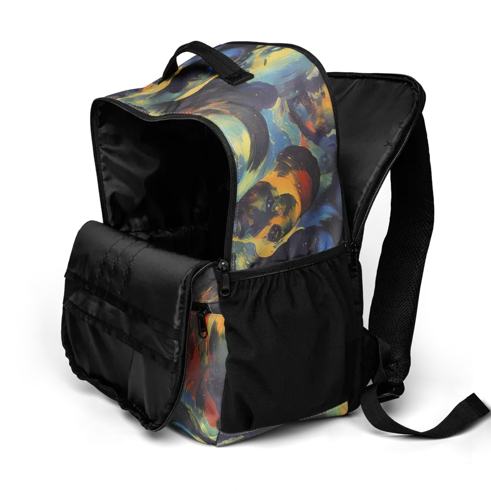 Vivid Visage on Utility Backpack — Product details 2