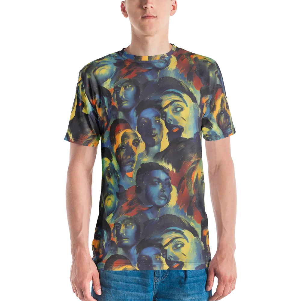 Vivid Visage on Men's Crew Neck T-Shirt — Front