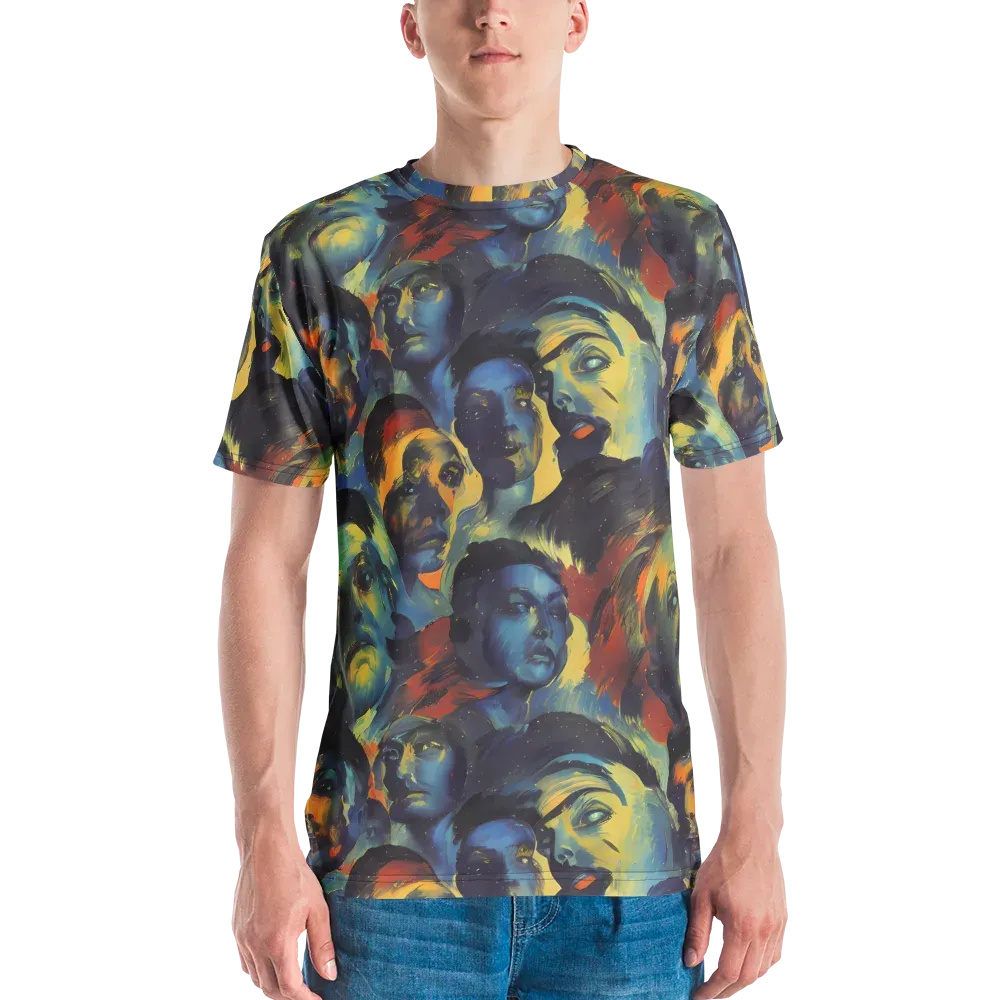 Vivid Visage on Men's Crew Neck T-Shirt — Front