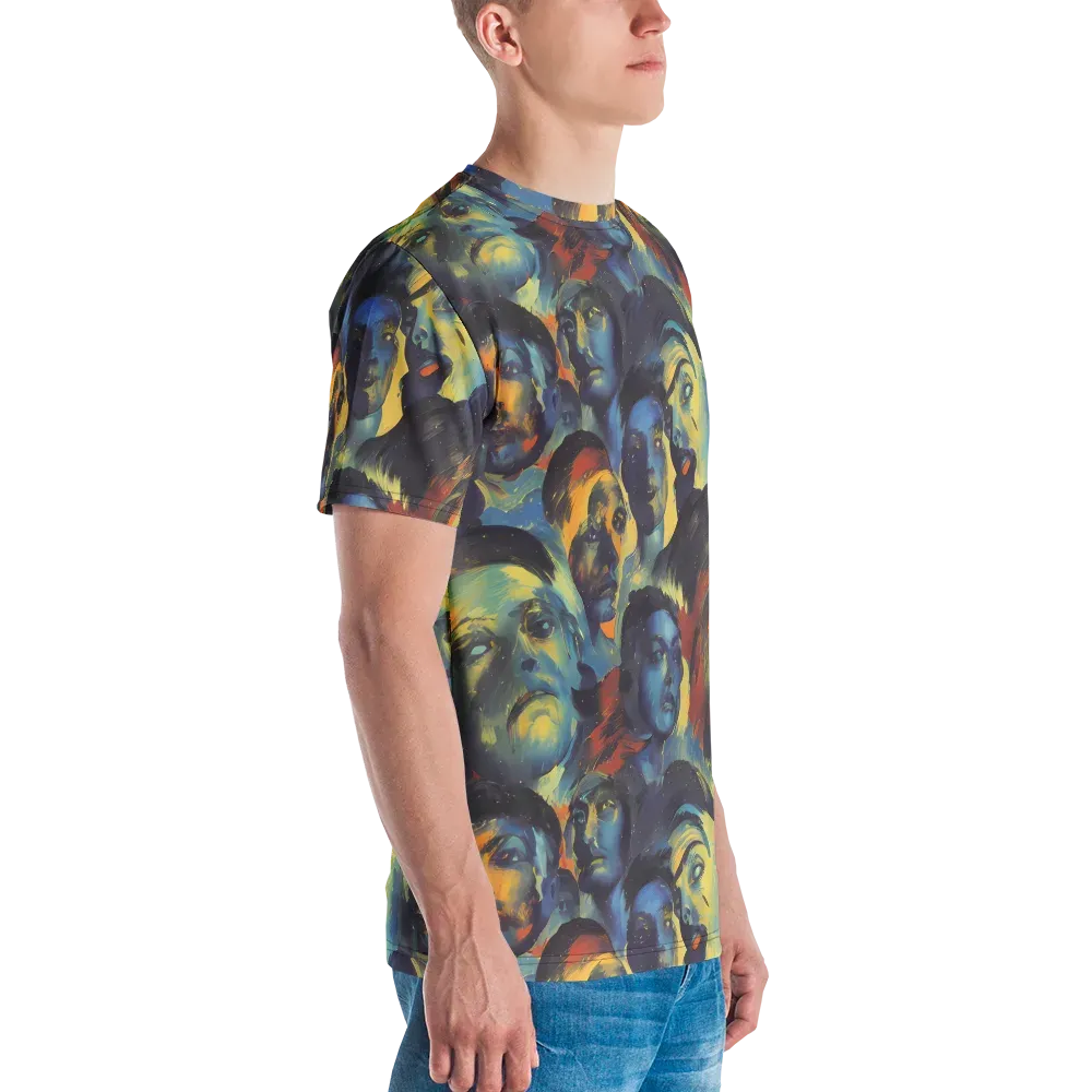 Vivid Visage on Men's Crew Neck T-Shirt — Right
