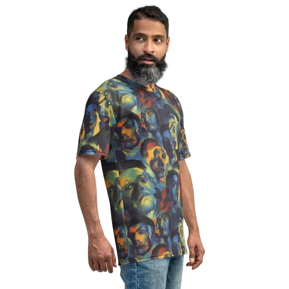 Vivid Visage on Men's Crew Neck T-Shirt — Right