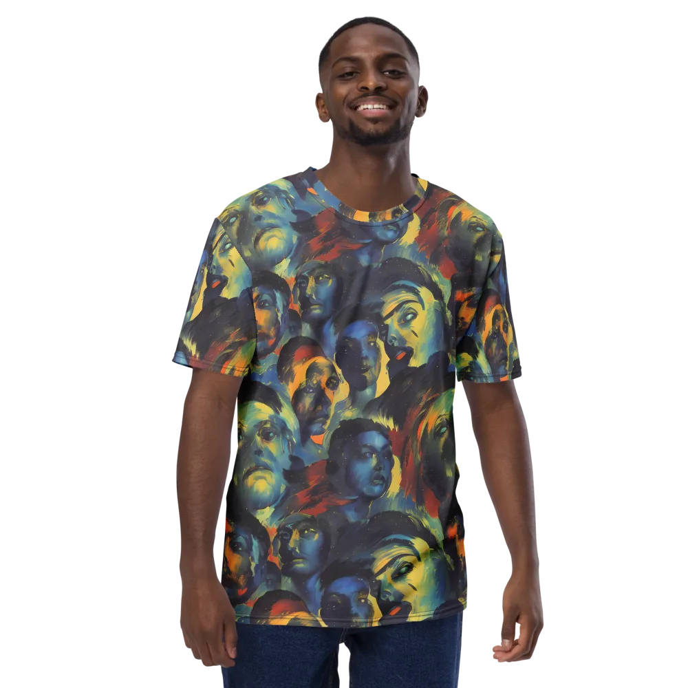Vivid Visage on Men's Crew Neck T-Shirt — Front