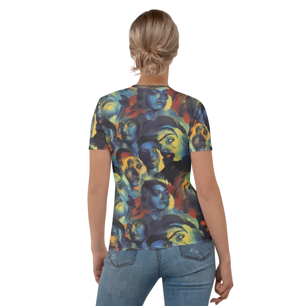 Vivid Visage on Women's Crew Neck T-Shirt — Back