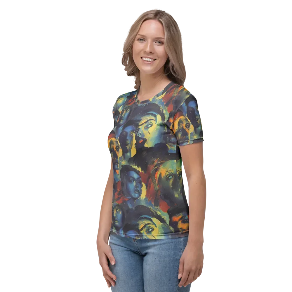 Vivid Visage on Women's Crew Neck T-Shirt — Left