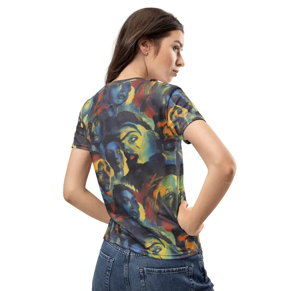 Vivid Visage on Women's Crew Neck T-Shirt — Back