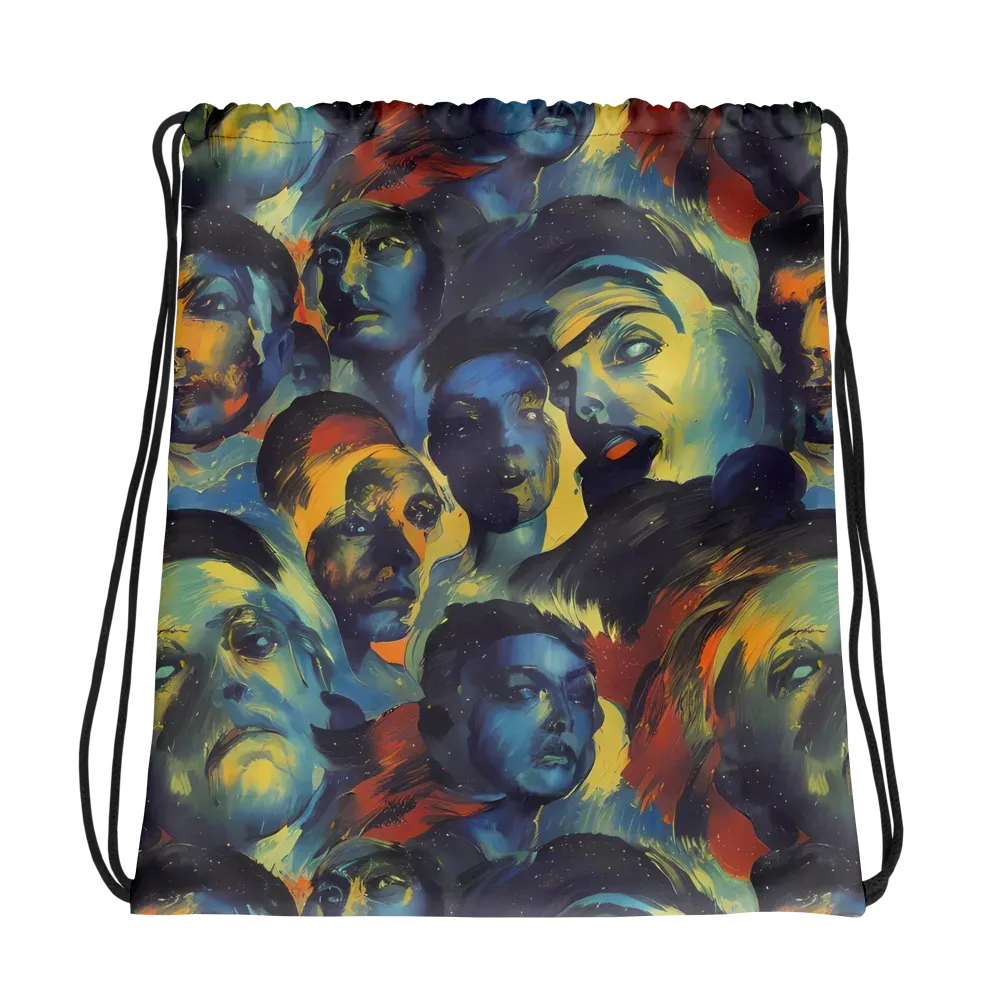 Vivid Visage on Drawstring Bag — Photo