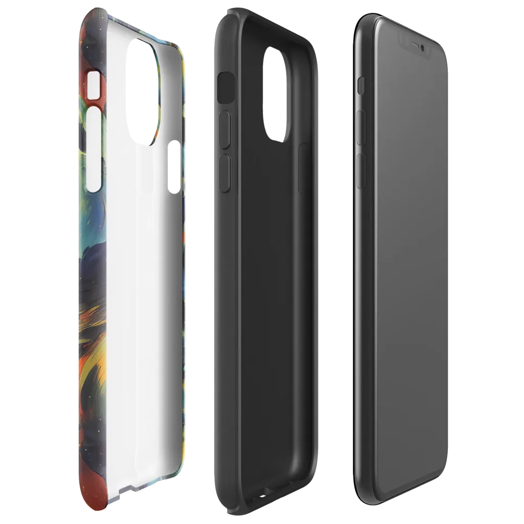 Vivid Visage on Tough Case for iPhone® — Right