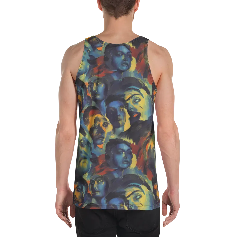 Vivid Visage on Men's Tank Top — Back