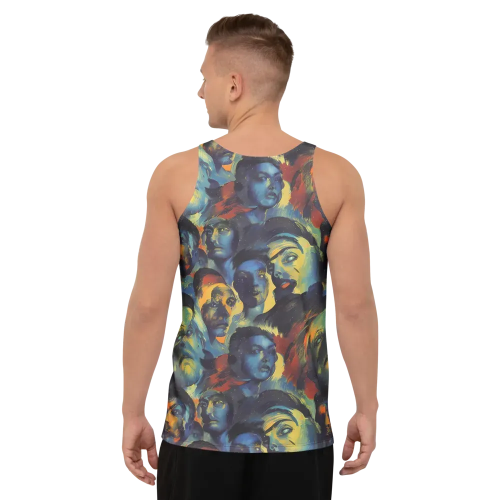 Vivid Visage on Men's Tank Top — Back