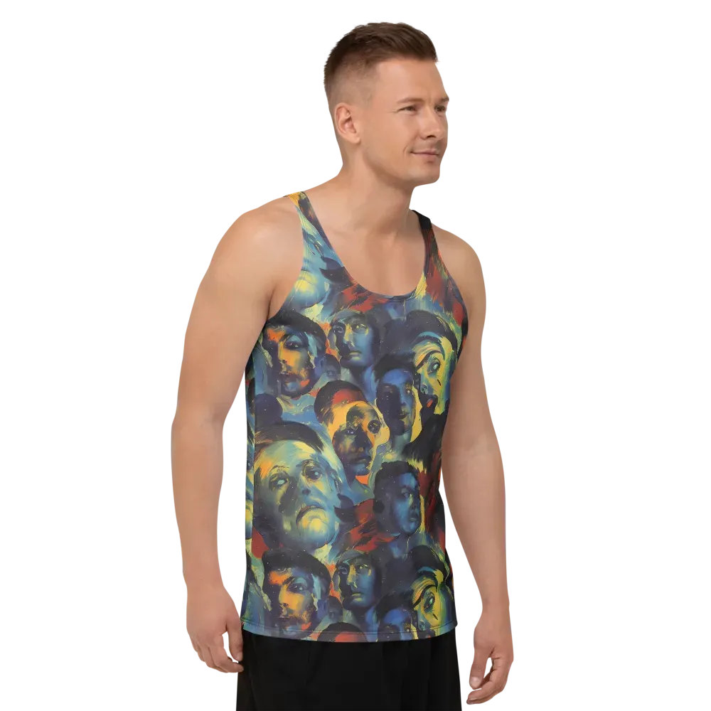 Vivid Visage on Men's Tank Top — Right Front