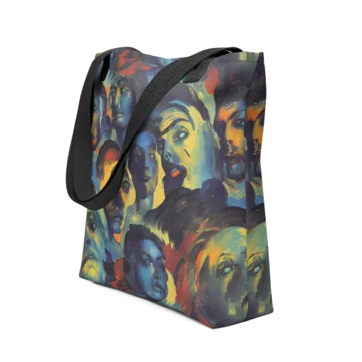Vivid Visage on a Tote Bag