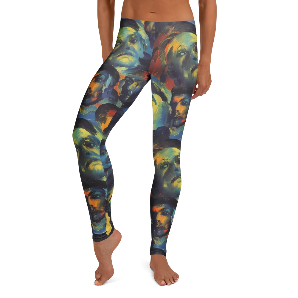 Vivid Visage on Leggings — Front