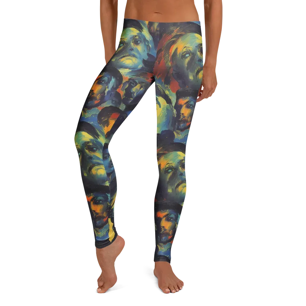 Vivid Visage on Leggings — Front