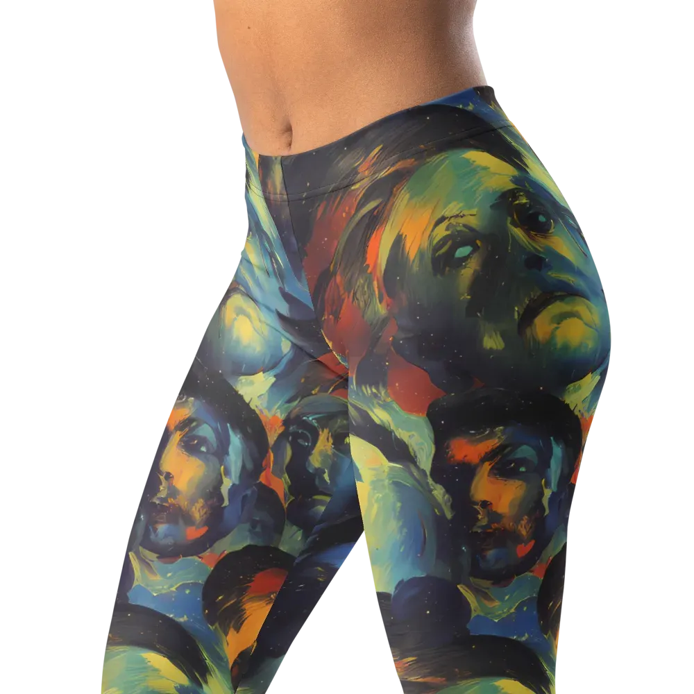 Vivid Visage on Leggings — Left Front