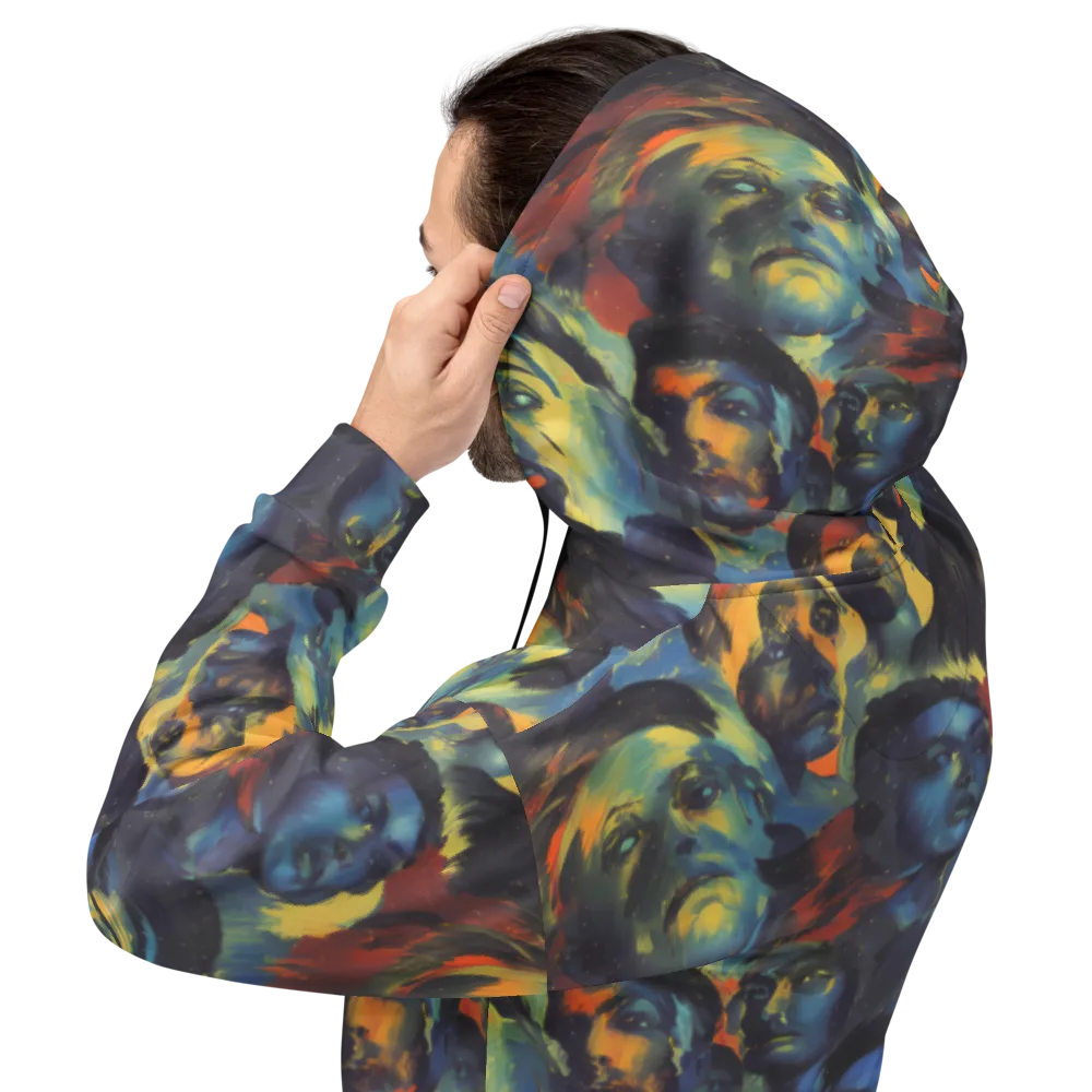 Vivid Visage on Hoodie — Back