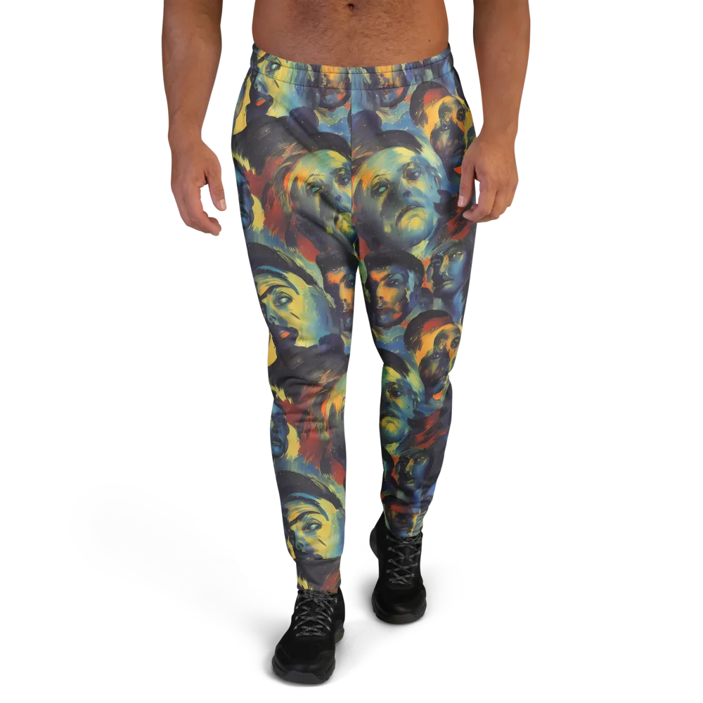 Vivid Visage on Men's Joggers — Front