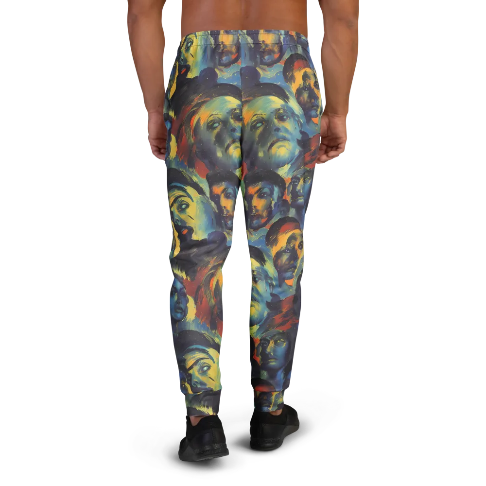 Vivid Visage on Men's Joggers — Back