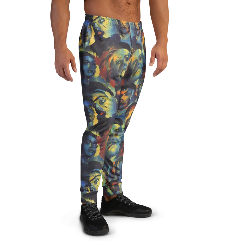 Vivid Visage on Men's Joggers — Right