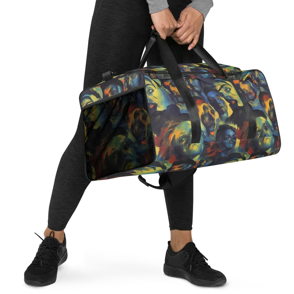 Vivid Visage on Duffle Bag — Right Front