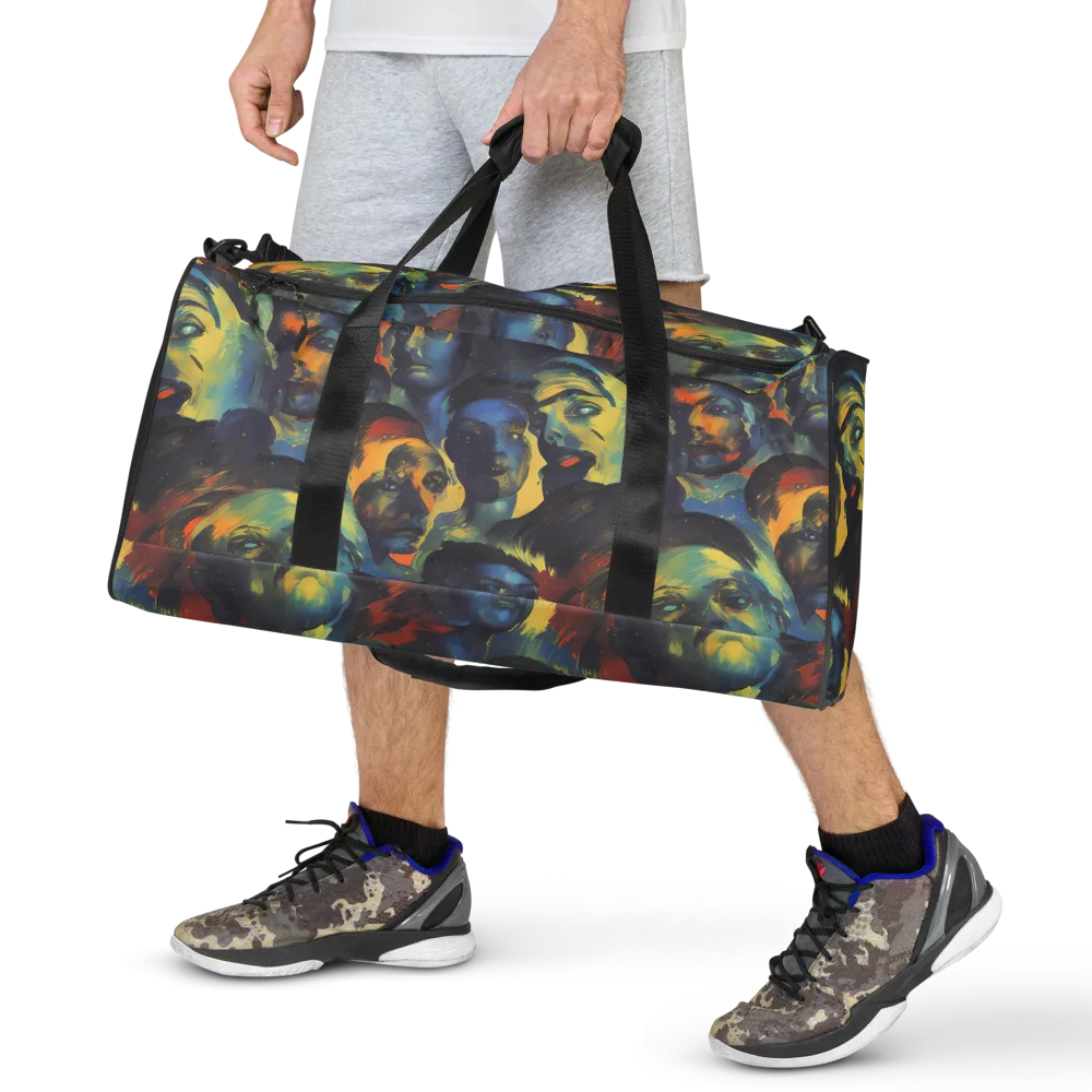 Vivid Visage on Duffle Bag — Front