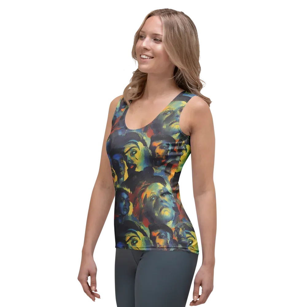 Vivid Visage on Women's Tank Top — Left Front