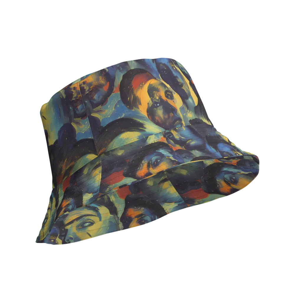 Vivid Visage on Reversible Bucket Hat — Product details Outside