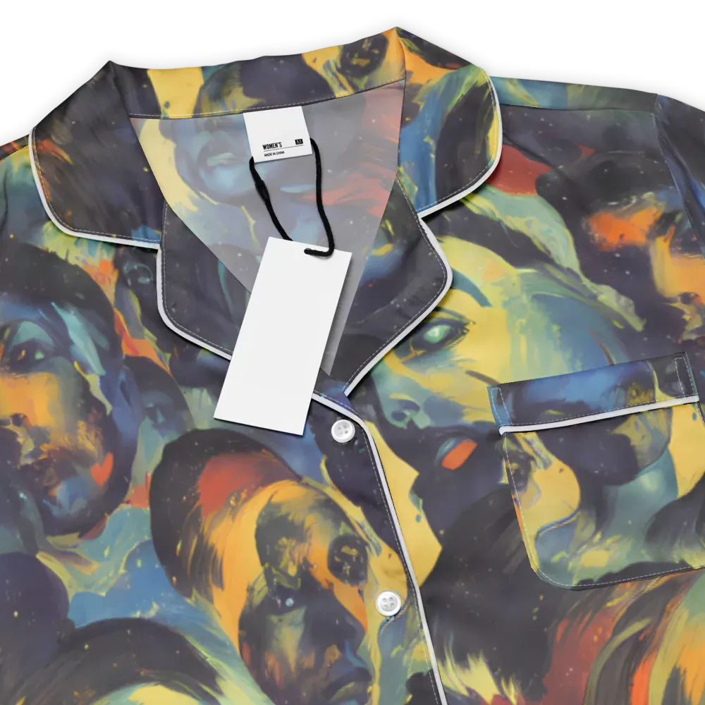 Vivid Visage on Women's Short Sleeve Pajama Top — Product details
