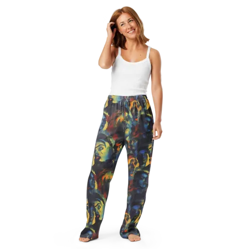 Vivid Visage on a Women's Pajama Pants