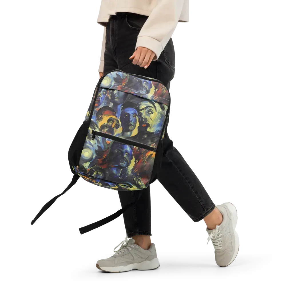 Cosmic Visages on Utility Backpack — Front