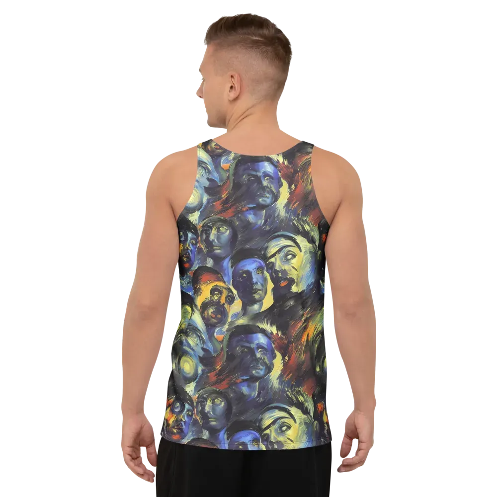 Cosmic Visages on Men's Tank Top — Back