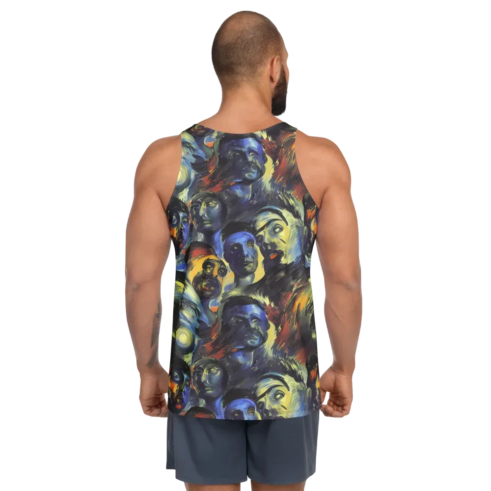 Cosmic Visages on Men's Tank Top — Back