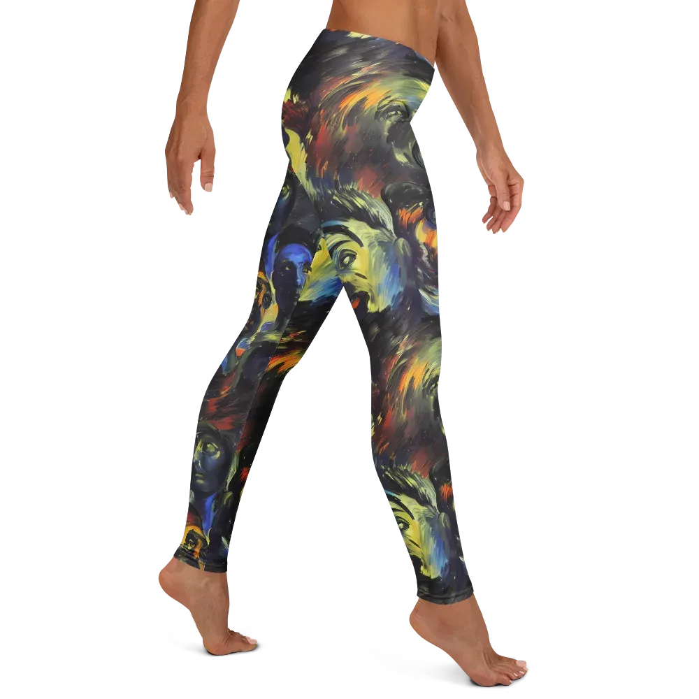 Cosmic Visages on Leggings — Right