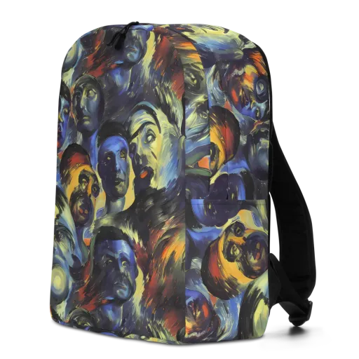 Cosmic Visages on a Minimalist Backpack