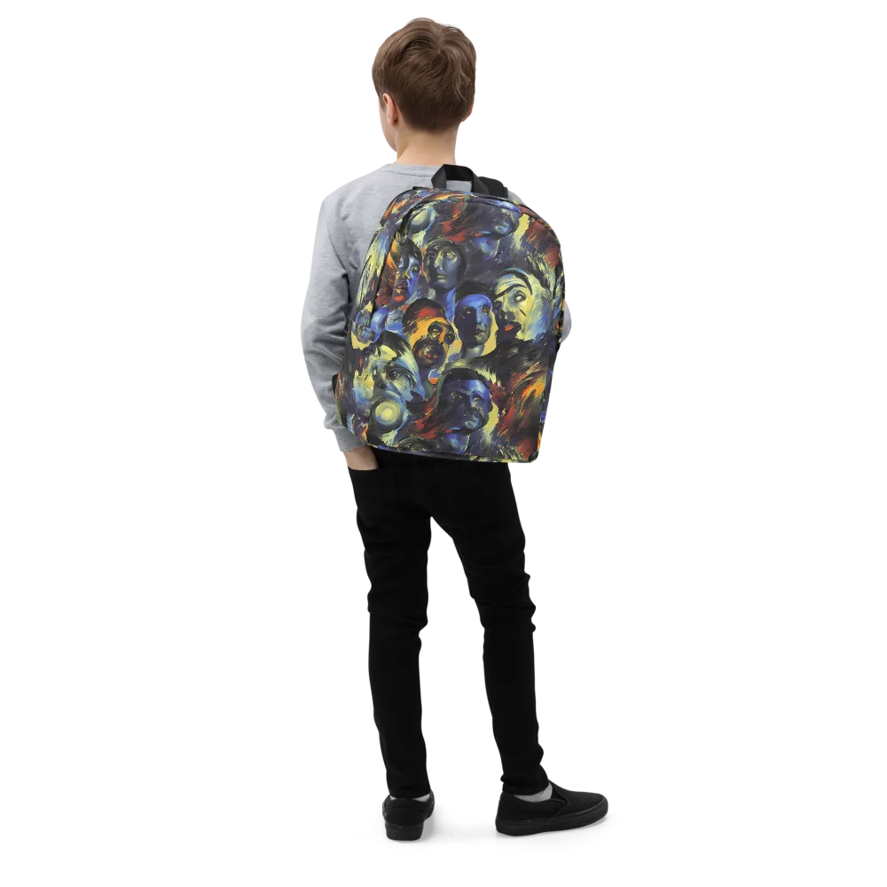Cosmic Visages on Minimalist Backpack — Right Front