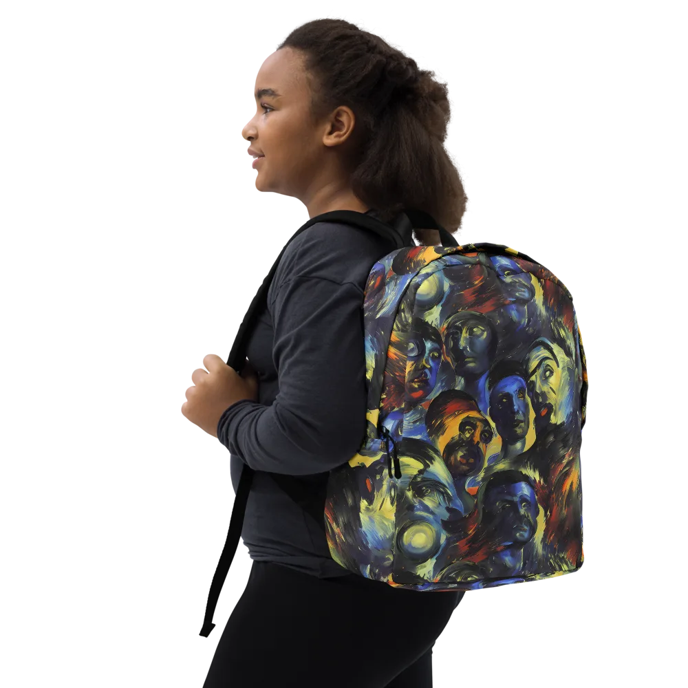 Cosmic Visages on Minimalist Backpack — Right Front