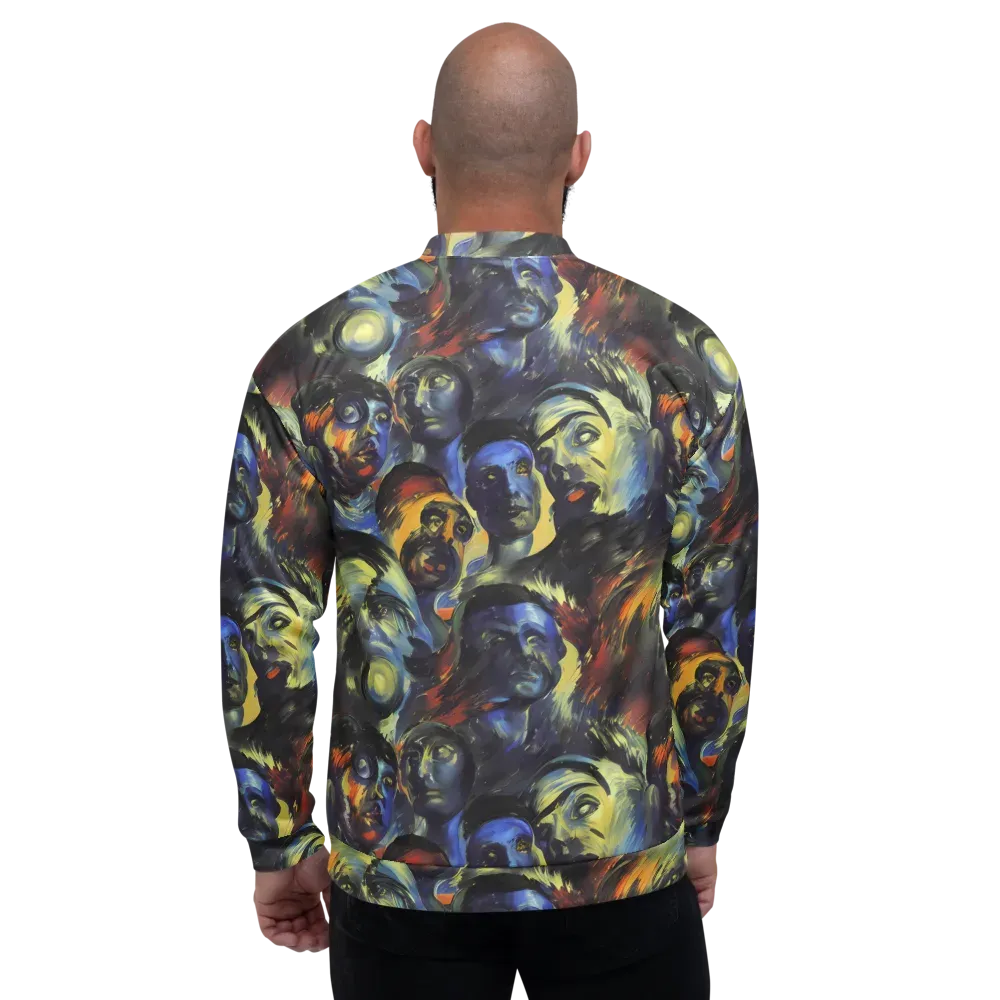 Cosmic Visages on Bomber Jacket — Back