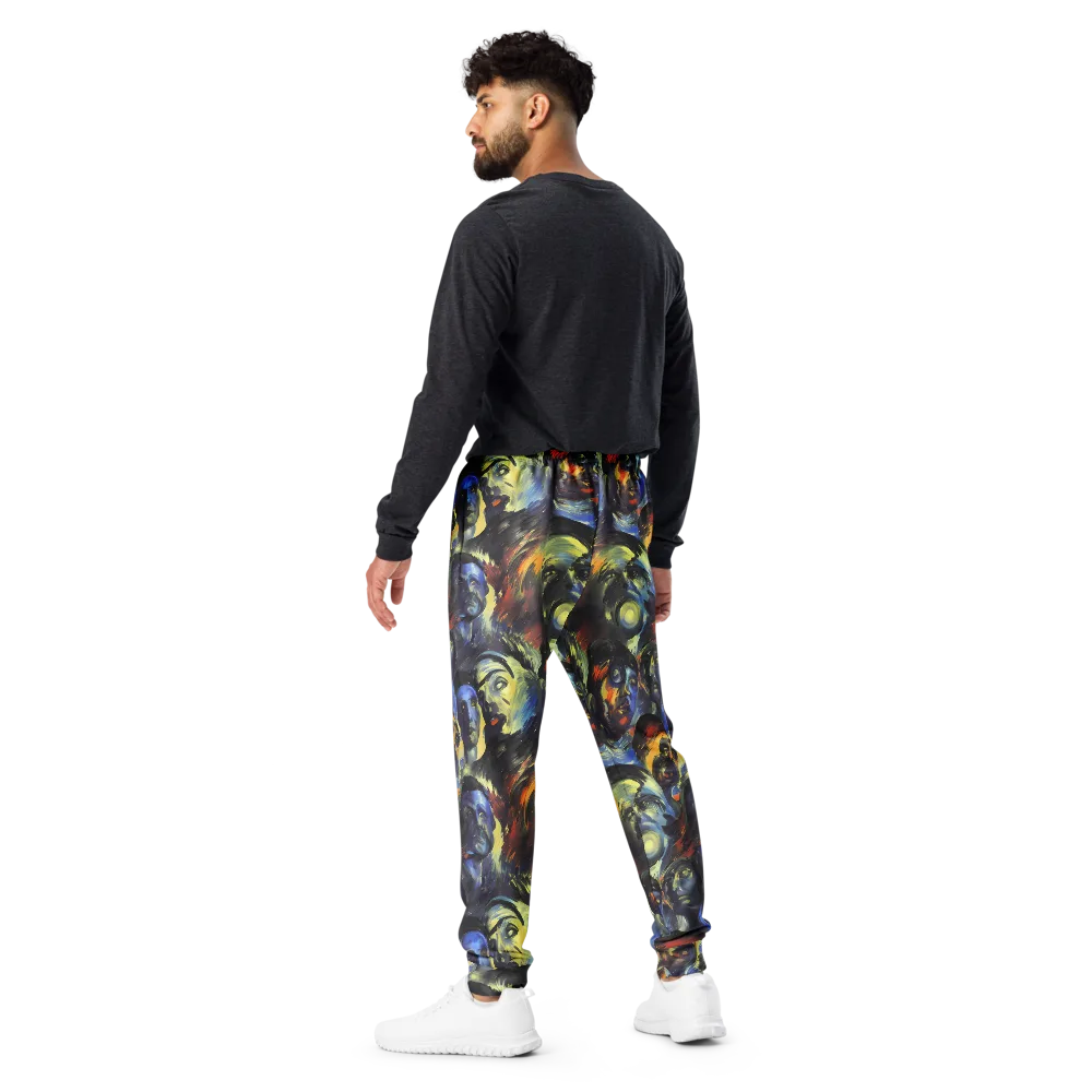 Cosmic Visages on Men's Joggers — Back