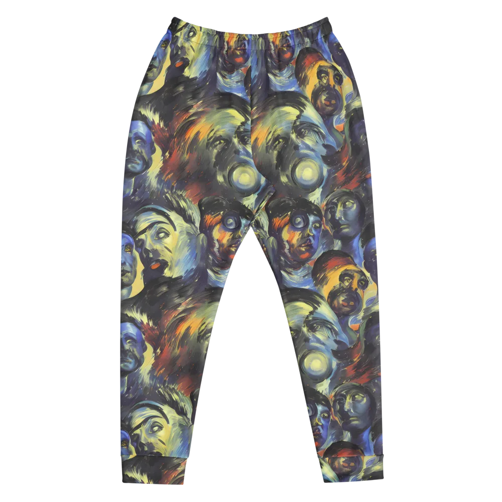 Cosmic Visages on Men's Joggers — Front