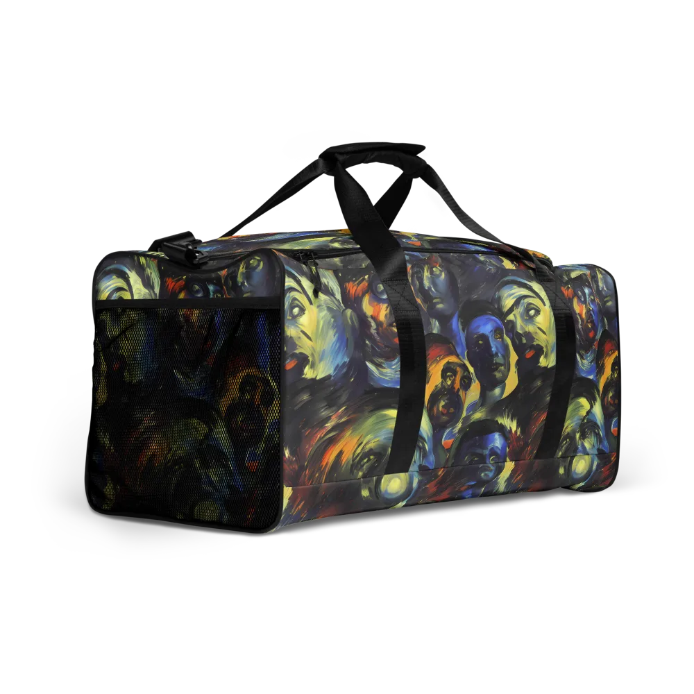 Cosmic Visages on Duffle Bag — Right Front