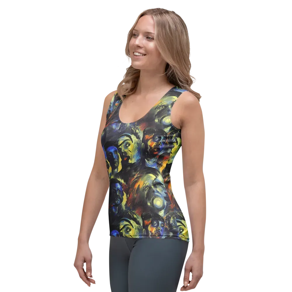 Cosmic Visages on Women's Tank Top — Left Front