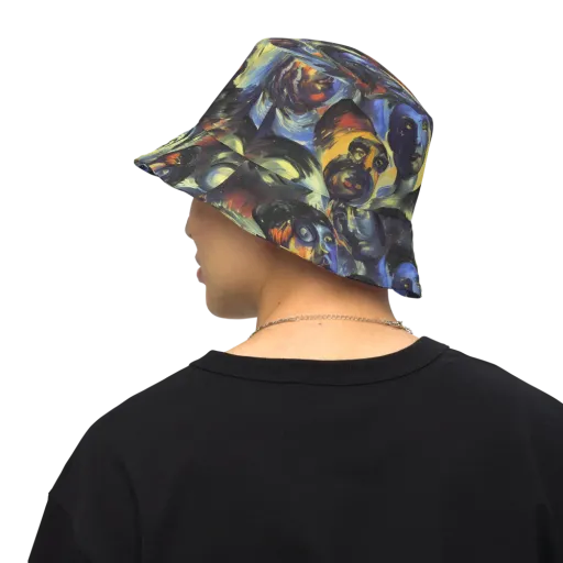 Cosmic Visages on a Reversible Bucket Hat