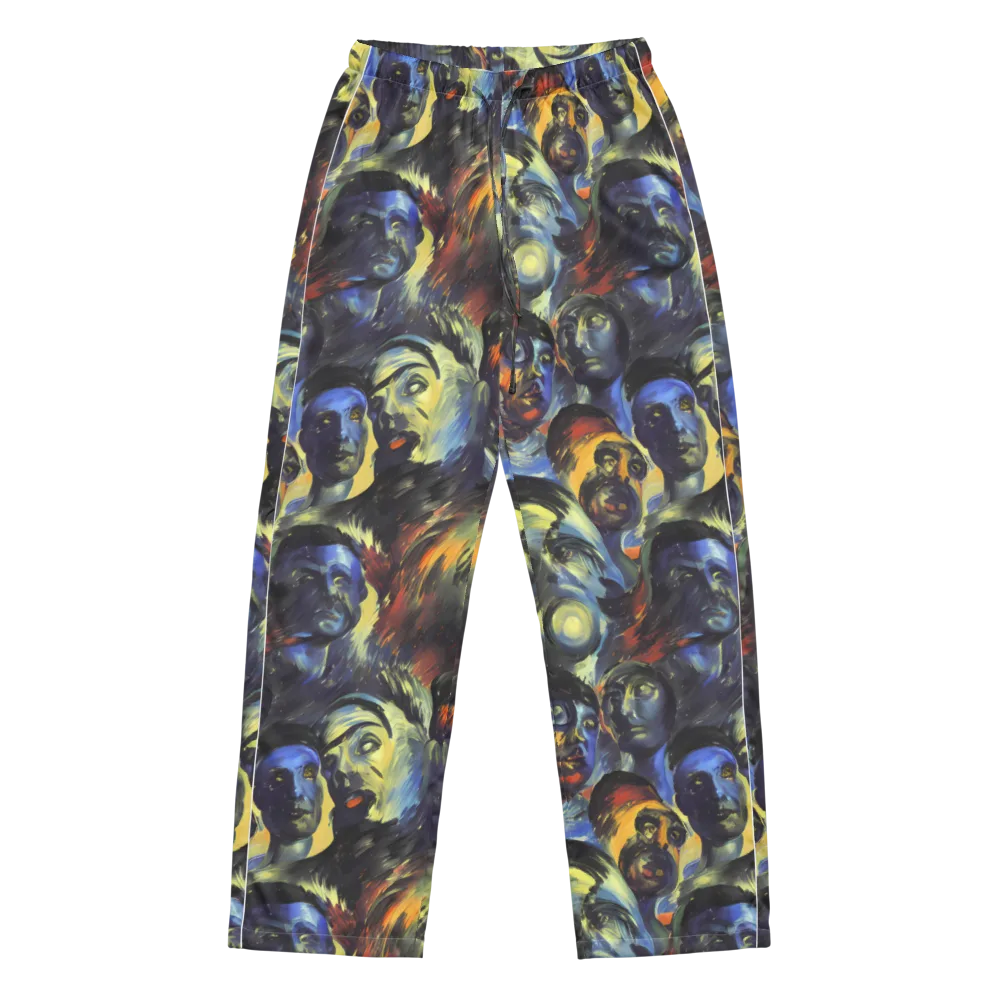 Cosmic Visages on Women's Pajama Pants — Front