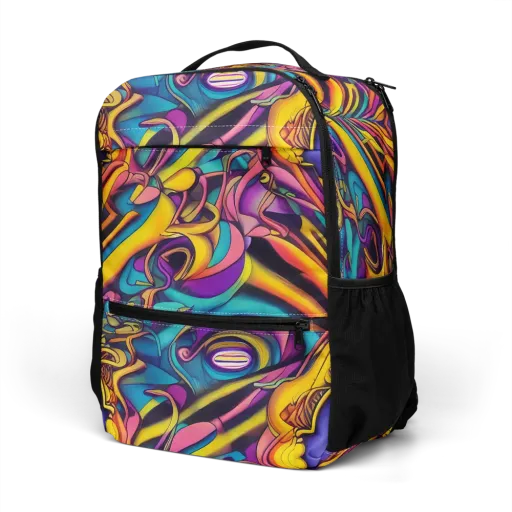 Pre-Raphaelite Wave on a Utility Backpack