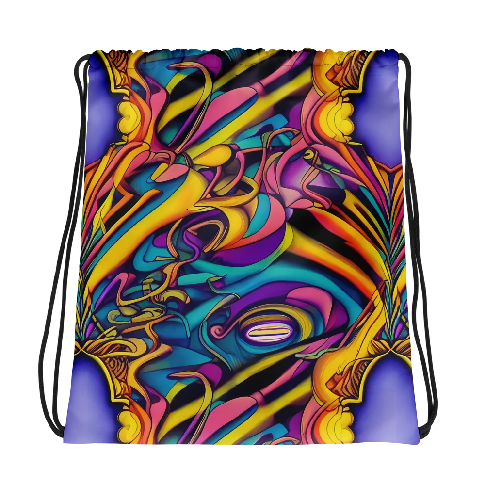 Pre-Raphaelite Wave on Drawstring Bag — Photo