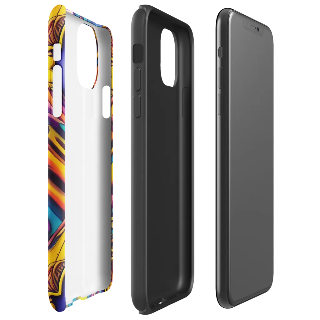 Pre-Raphaelite Wave on Tough Case for iPhone® — Right