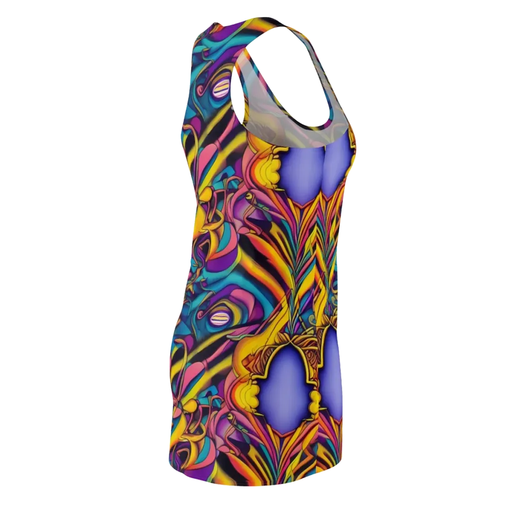Pre-Raphaelite Wave on Racerback Dress — Back Side