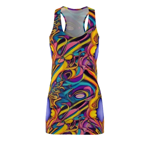 Pre-Raphaelite Wave on a Racerback Dress