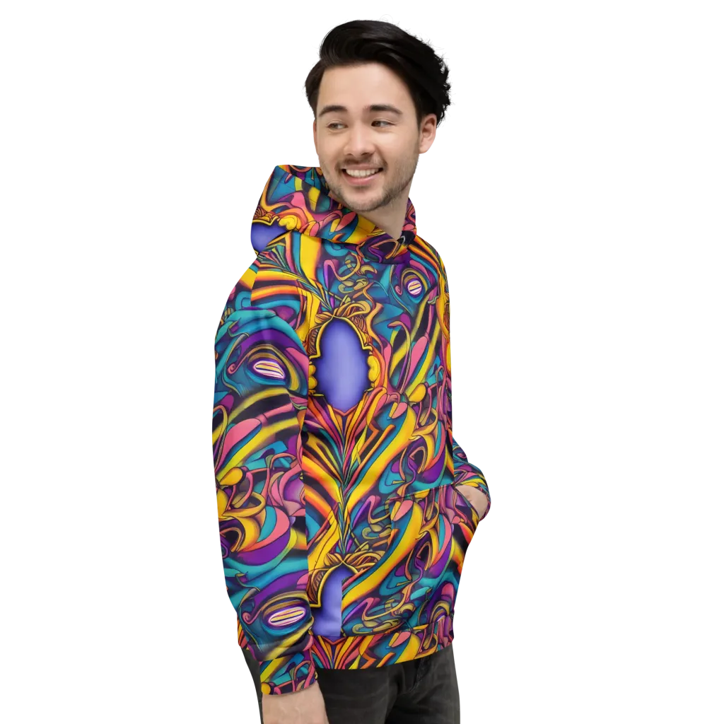 Pre-Raphaelite Wave on Hoodie — Right